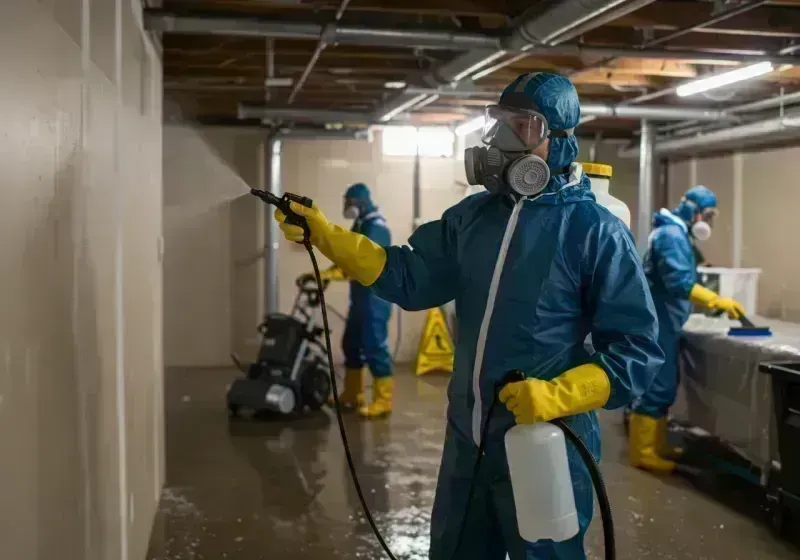 Basement Sanitization and Antimicrobial Treatment process in Saint Joseph, LA